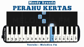 Perahu Kertas  Easy Pianika Tutorial [upl. by Hillier]