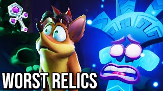 Top 5 WORST Platinum Relics in Crash Bandicoot 4 [upl. by Gun5]