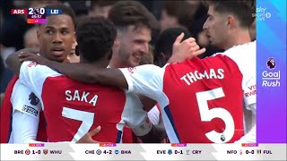 TROSSARD GOAL  ARSENAL VS LEICESTER CITY  PREMIER LEAGUE [upl. by Kraska]