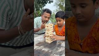 Playing jenga for first time ever Bengali mini blog shorts🥵 [upl. by Rratsal]