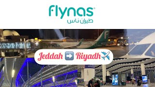 Jeddah to Riyadh  travel vlog  flynas airline [upl. by Dnalram]