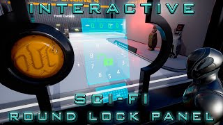 Interactive SciFi Round Lock Panel [upl. by Grewitz]