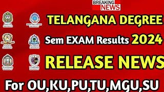 oukuputumgusu degree results download 2024telangana degree exams results 2024 bhuwantv [upl. by Auqinal]