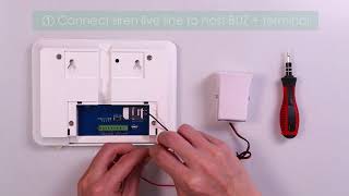 How to connect Wired Siren for Golden Security GSM WIFI alarm system GSS5 [upl. by Dnaltruoc]