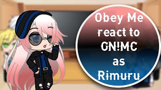 Obey Me react to GNMC as Rimuru II Requested II [upl. by Aicilegna305]