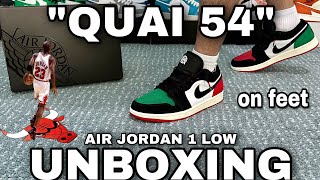 UNBOXING 2023 QUAI 54 Air Jordan 1 Low  on feet [upl. by Quince121]