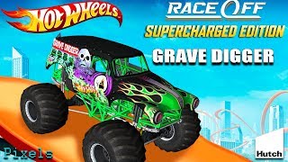 Hot Wheels Race Off  Grave Digger Monster Truck [upl. by Nonohcle]