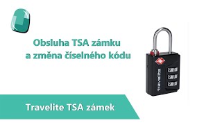 Nastavení TSA zámku Travelite  How to Set a TSA lock  Bagalio [upl. by Mahan]