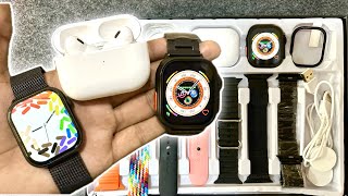 H39 Ultra  2 Watch Combo with AirPods  Full unboxing [upl. by Tedmund906]