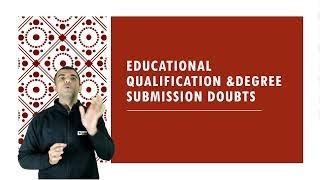 CDS 1 2022 Doubts  Documents कब Submit करने हैं Graduation Degree नहीं आई Education Qualification [upl. by Dnumsed]