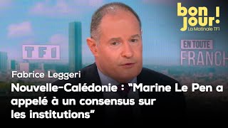 NouvelleCalédonie  un référendum envisagé quotdans une quarantaine dannéesquot par Le Pen selon Leggeri [upl. by Iahk]