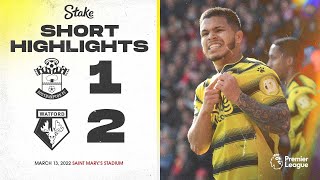 Southampton 12 Watford  Premier League Highlights [upl. by Keese]