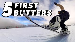 5 Fundamental Snowboard Butters  Beginners Guide [upl. by Mond]