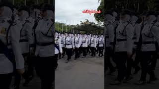 🇧🇳 INI PASUKAN POLIS WANITA DIRAJA BRUNEI SEMUA BERHIJAB shorts respect [upl. by Aramo]