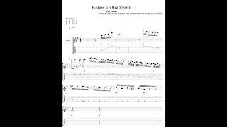 The doors  Riders on the storm piano intro by Ray Manzarek on the guitar tabs [upl. by Lyris]