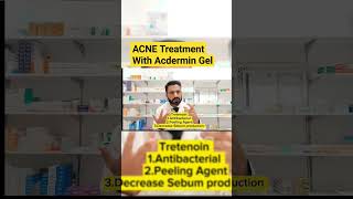 Acne Treatment with Acdermin Gel  Tretenoin clindamycin gel for acne drnadeem pharmacist [upl. by Toma]