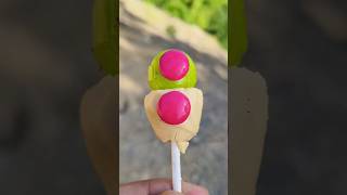 Lemonade flavour lollipop amp baby choco gems shorts lollipop candy [upl. by Abbye685]