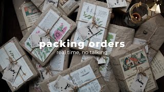 a slow process pack orders with me  one hour asmr no midroll ads [upl. by Crudden580]