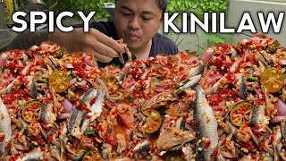 SPICY KINILAW NA ISDA  SEAFOOD MUKBANG  MUKBANG PHILIPPINES [upl. by Heyra]