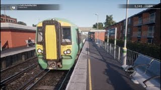 Train Sim World driving the class 377 Eastbourne to polegate [upl. by Yemrej193]