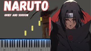 Naruto OST  grief and sorrow  piano tutorial pianotutorial [upl. by Hegarty]