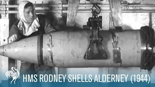 Rodney Shells Alderney 1944 [upl. by Aelyak772]