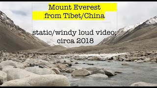 Mount Everest from TibetChina [upl. by Adnauqal]