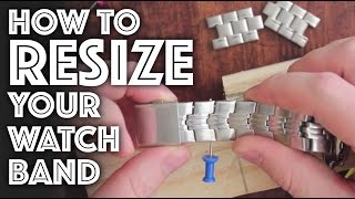 How to Resize  Adjust a Watch Band [upl. by Ahgem]