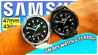 Galaxy Watch 6 Classic 47mm vs 43mm Dont Buy the WRONG ONE [upl. by Perce]