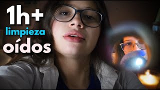 1h LIMPIEZA DE OIDOS para DORMIR p👂🏻🧼Vivalen ASMR [upl. by Cerallua]