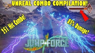 JUMP FORCE INSANE COMBOS 85 DAMAGE COMBO [upl. by Jimmy]