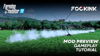 How to Use a Fockink Pivot Irrigation in Farming Simulator  Mod Preview Farming Simulator 22 [upl. by Dot935]