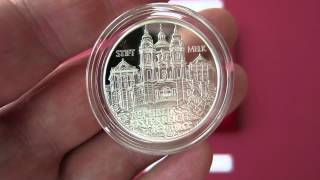 10 Euro 2007 Österreich Stift Melk Silber Polierte Platte [upl. by Emmie]