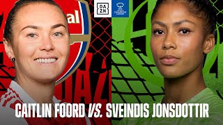 ARSENAL VS WOLFSBURG  Caitlin Foord and Sveindis Jonsdottirs Battle For Dominance On The Wings [upl. by Yuria]