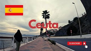 Ceuta Spain City tour Cycling around the world Cities [upl. by Sirtimed]