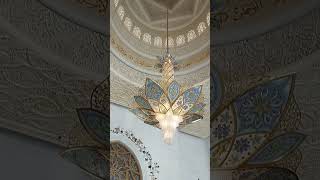 Gold amp Diamond Chandeliers in Grand Mosque Abu Dhabi shorts video [upl. by Laurinda]