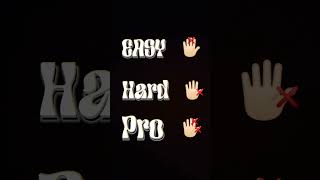 Easy hard and pro chellenge shortvideo subscribemychannel [upl. by Ydissahc]