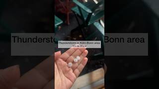 Thunderstorms in Köln  Bonn Germany ⛈️⚡️shorts shortvideo thunderstorm hailstorm [upl. by Yetak]