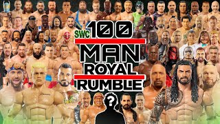 100Man Royal Rumble WWE Action Figure Match FULL MATCH 100K Subscriber Special [upl. by Ggerg845]