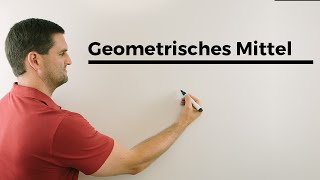 Geometrisches Mittel Statistik  Mathe by Daniel Jung [upl. by Atoel]