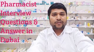 Pharmacist interview questions amp answers in Dubai job  Dubai assistant pharmacist interview [upl. by Eirameinna]