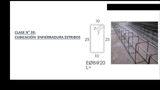 CLASE N°39 CUBICACION DE ENFIERRADURA  ESTRIBOS [upl. by Pavia]