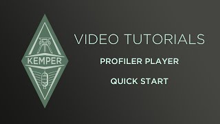 Kemper Profiler Tutorials  PROFILER Player  Quick Start german [upl. by Meisel]