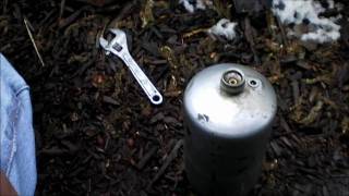 how to fill a small propane tank [upl. by Gilead]