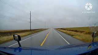 FREAK JACKKNIFE INCIDENT ON TX86 WEST OF DIMMITT TEXAS [upl. by Morrill]