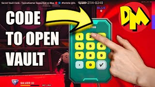 Secret Vault Code  TypicalGamers Super Red vs Blue 🔴🔵 fortnite DonMiguelYT [upl. by Prissy]