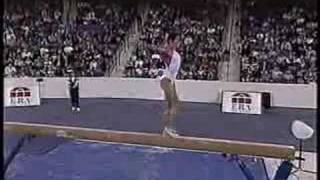 Dominique Moceanu  1998 World Professional Championships Day 2  Balance Beam [upl. by Euqinomod]