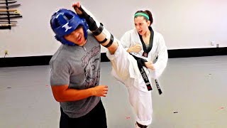 3 Ways to Axe Kick in Sparring [upl. by Setsero]