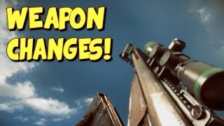 BF4 All Weapon ChangesTweaks Second Assault patch [upl. by Cockburn]