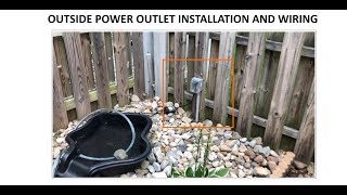 Outside Power GFCI Outlet Installation [upl. by Keverian]